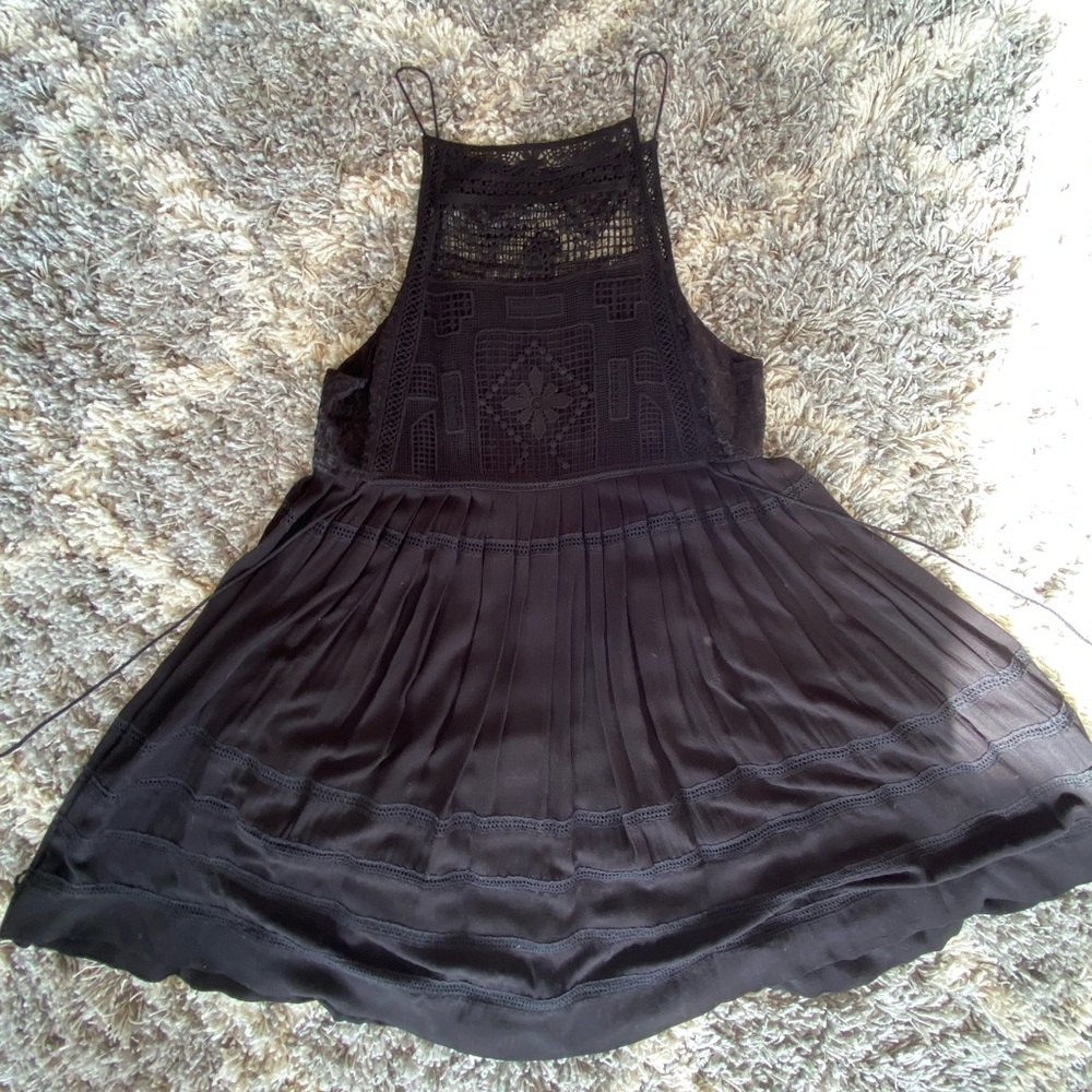 Free People Crochet Maxi Midi dress size Large